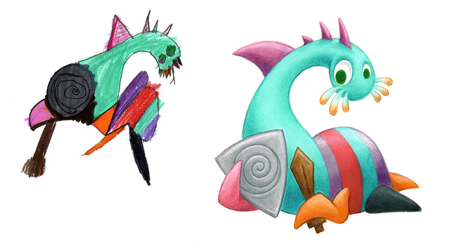 Another 20 Of My Monsters Based On Kid Drawings
