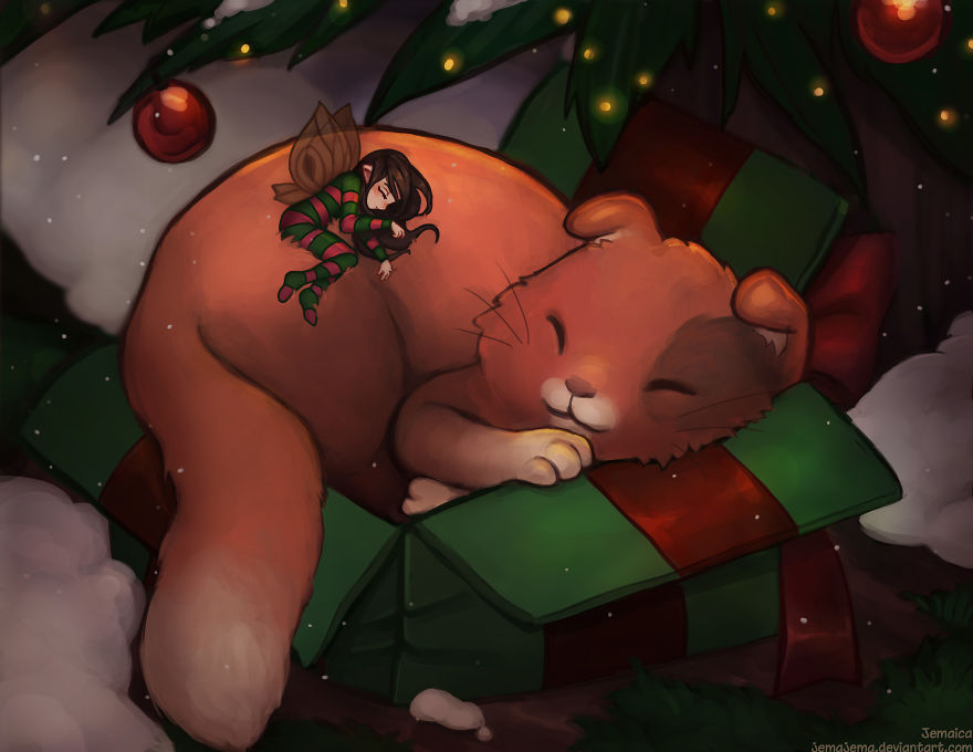 I Made 12 Cat And Fairy Illustrations Over 8 Months For A Whimsical 2019 Calendar