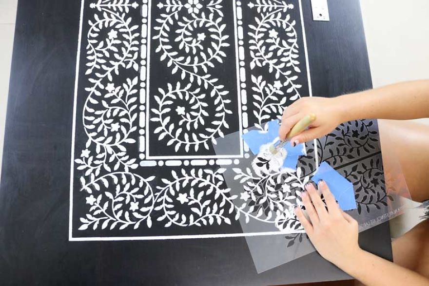 Take Your Ikea Coffee Table From Bland To Grand With An Inlay Stencil Kit