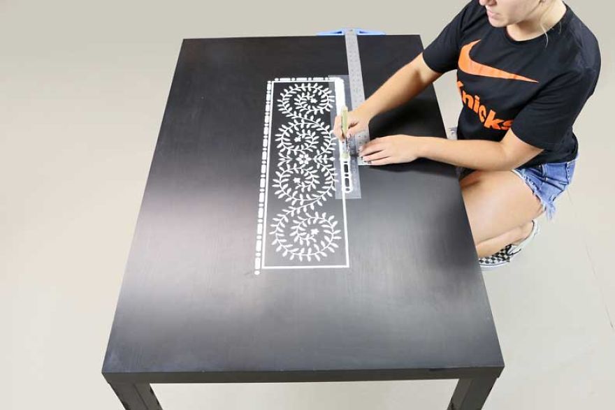 Take Your Ikea Coffee Table From Bland To Grand With An Inlay Stencil Kit Take Your Ikea Coffee Table From Bland To Grand With An Inlay Stencil Kit