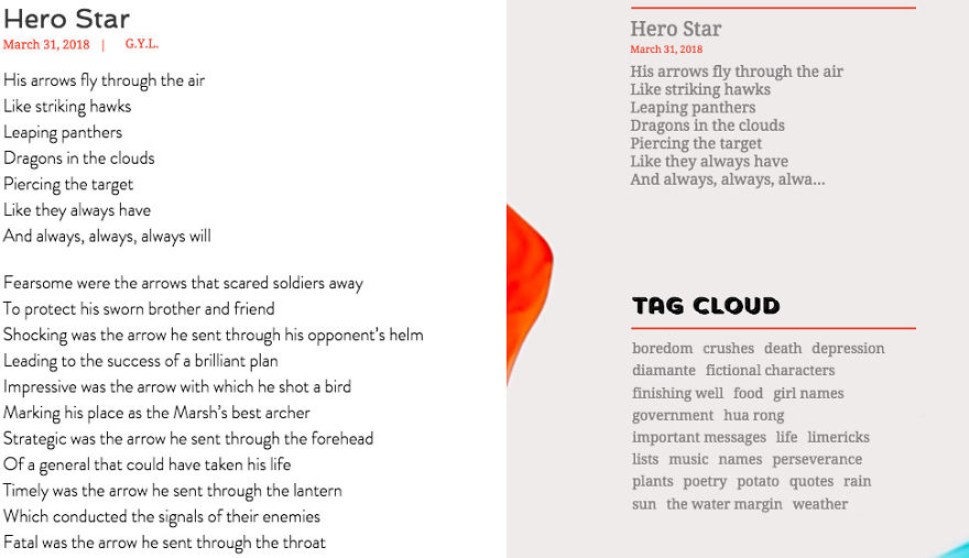 To Show My Writing To The World, I Published My Poems On My Blog