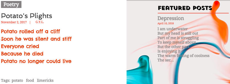 To Show My Writing To The World, I Published My Poems On My Blog