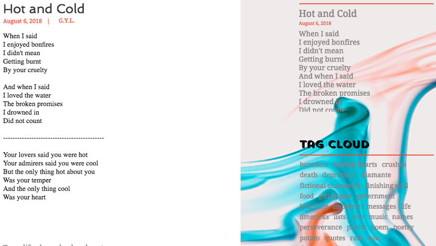 To Show My Writing To The World, I Published My Poems On My Blog To Show My Writing To The World, I Published My Poems On My Blog