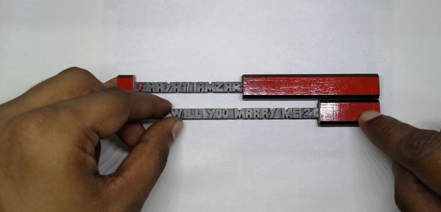 Unique Way To Propose Using A Pencil Sculpture Artwork Unique Way To Propose Using A Pencil Sculpture Artwork