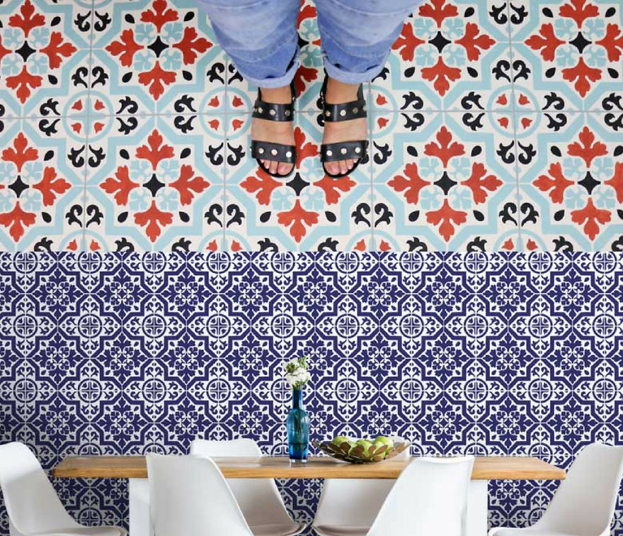How To Use Versa-"Tile" Stencils To Redecorate Your Home