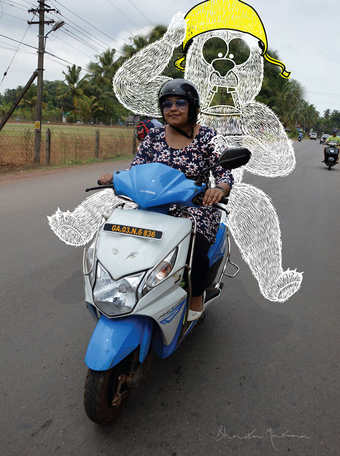 When Boredom Strikes, I Doodle On My Friends Photos!