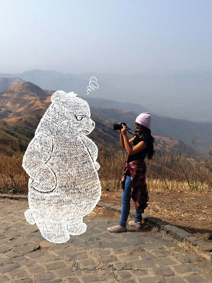 When Boredom Strikes, I Doodle On My Friends Photos!