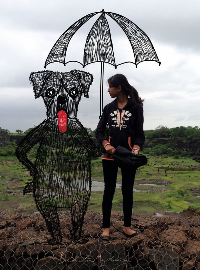 When Boredom Strikes, I Doodle On My Friends Photos!