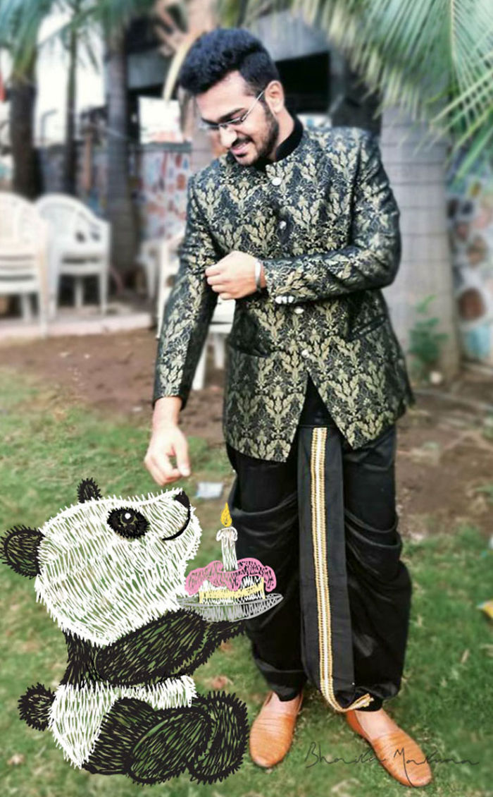 When Boredom Strikes, I Doodle On My Friends Photos!