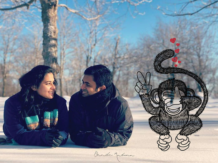 When Boredom Strikes, I Doodle On My Friends Photos!