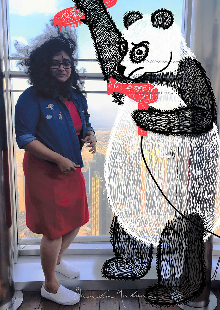 When Boredom Strikes, I Doodle On My Friends Photos!