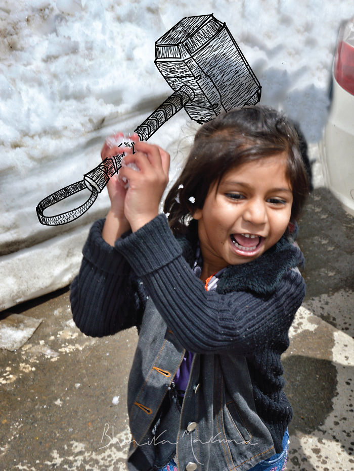 When Boredom Strikes, I Doodle On My Friends Photos!