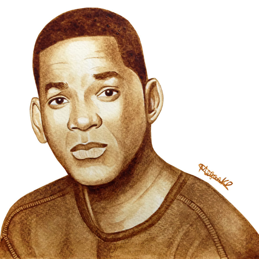 I Paint People And Animal Portraits Using Coffee I Paint People And Animal Portraits Using Coffee