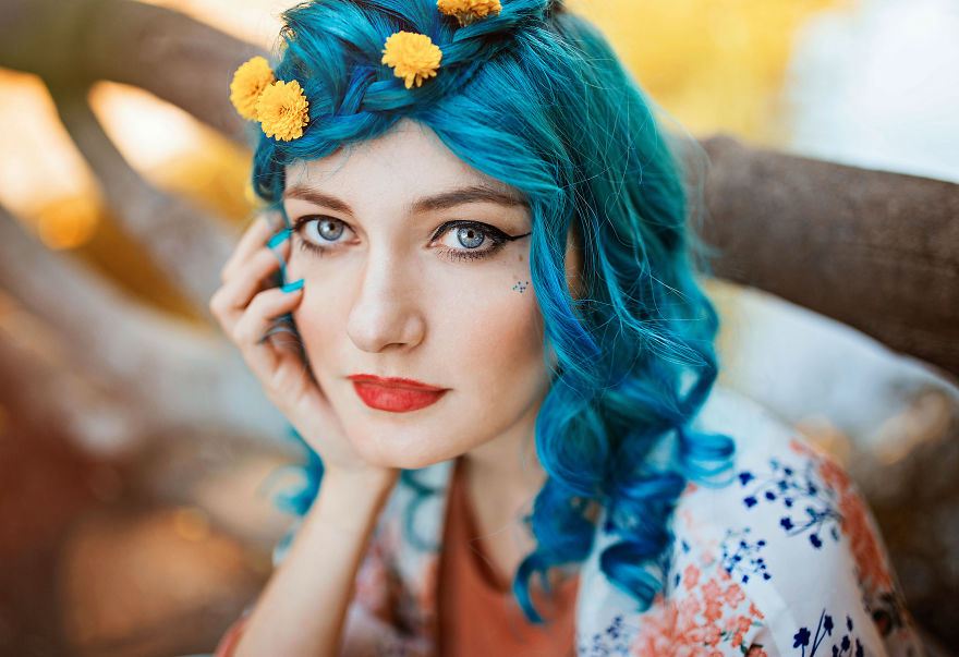 I Create Dreamy Portraits Inspired By Colored Hair And Fairytales I Create Dreamy Portraits Inspired By Colored Hair And Fairytales