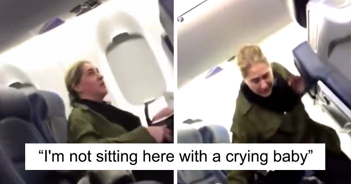 Rude Woman Yells At Flight Attendant Because Her Seat Is Next To A Crying Baby, Gets Instant KarmaRude Woman Yells At Flight Attendant Because Her Seat Is Next To A Crying Baby, Gets Instant Karma