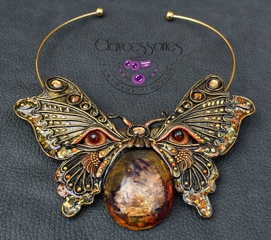 I Use Polymer Clay To Create Unique Butterfly Jewellery