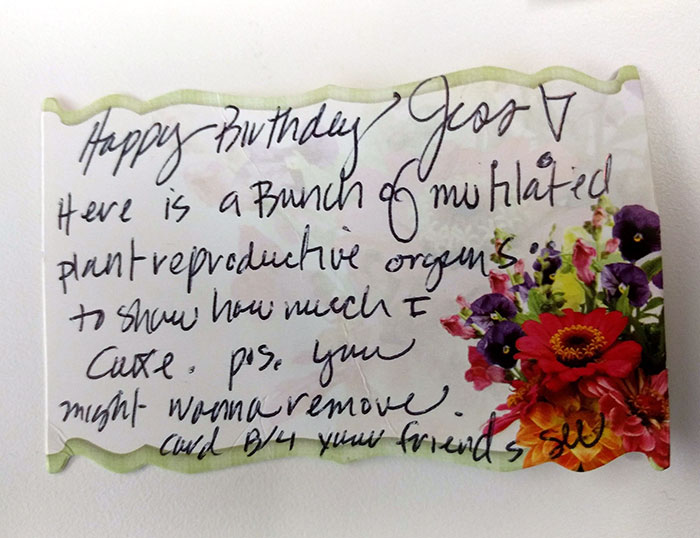 My Husband Sent Me Flowers At Work For My Birthday