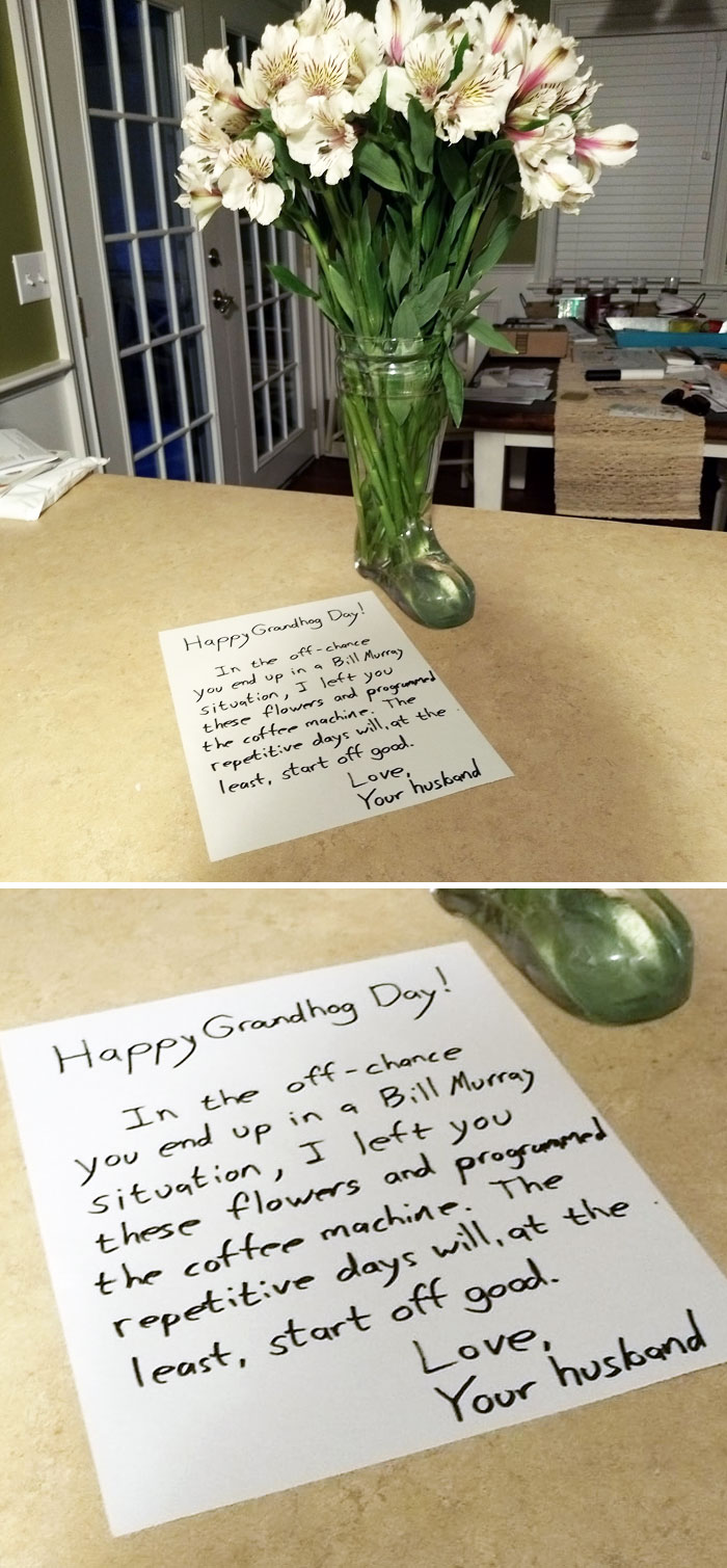 Groundhog Day Flowers For My Wife