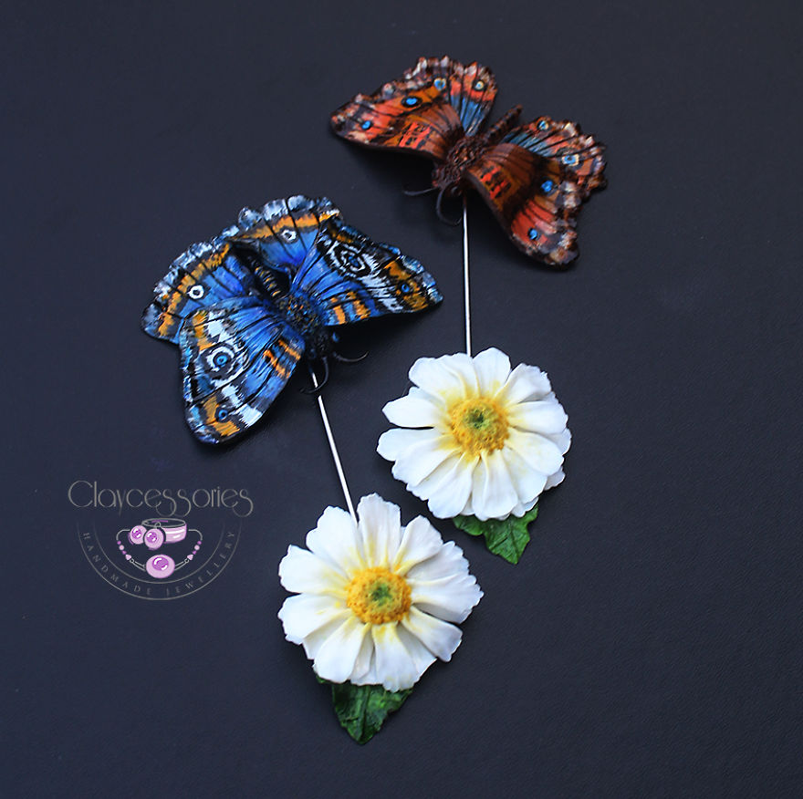 I Use Polymer Clay To Create Unique Butterfly Jewellery