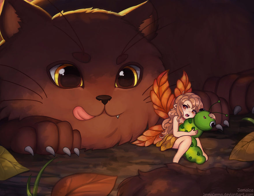 I Made 12 Cat And Fairy Illustrations Over 8 Months For A Whimsical 2019 Calendar I Made 12 Cat And Fairy Illustrations Over 8 Months For A Whimsical 2019 Calendar