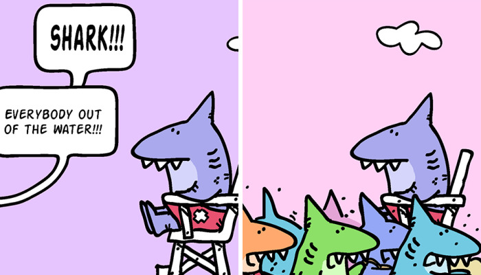 Every Week Is Shark Week At Sandshark Beach.