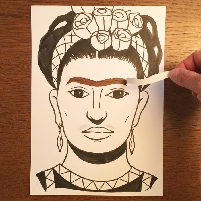 Artist Brings His Drawings To Life By Playing With A Simple Piece Of Paper