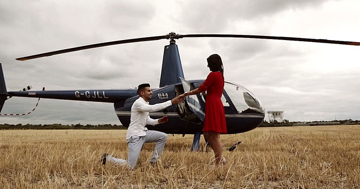 A Man Surprises His Girlfriend With A Proposal Like No Other