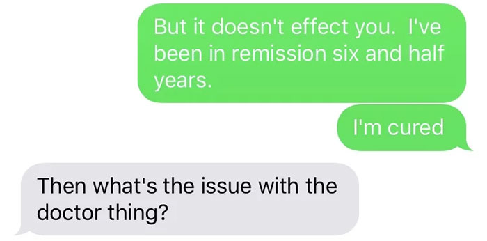 Woman Tells The Man She's Dating She Had Cancer, And It Escalates Terribly Woman Tells The Man She's Dating She Had Cancer, And It Escalates Terribly