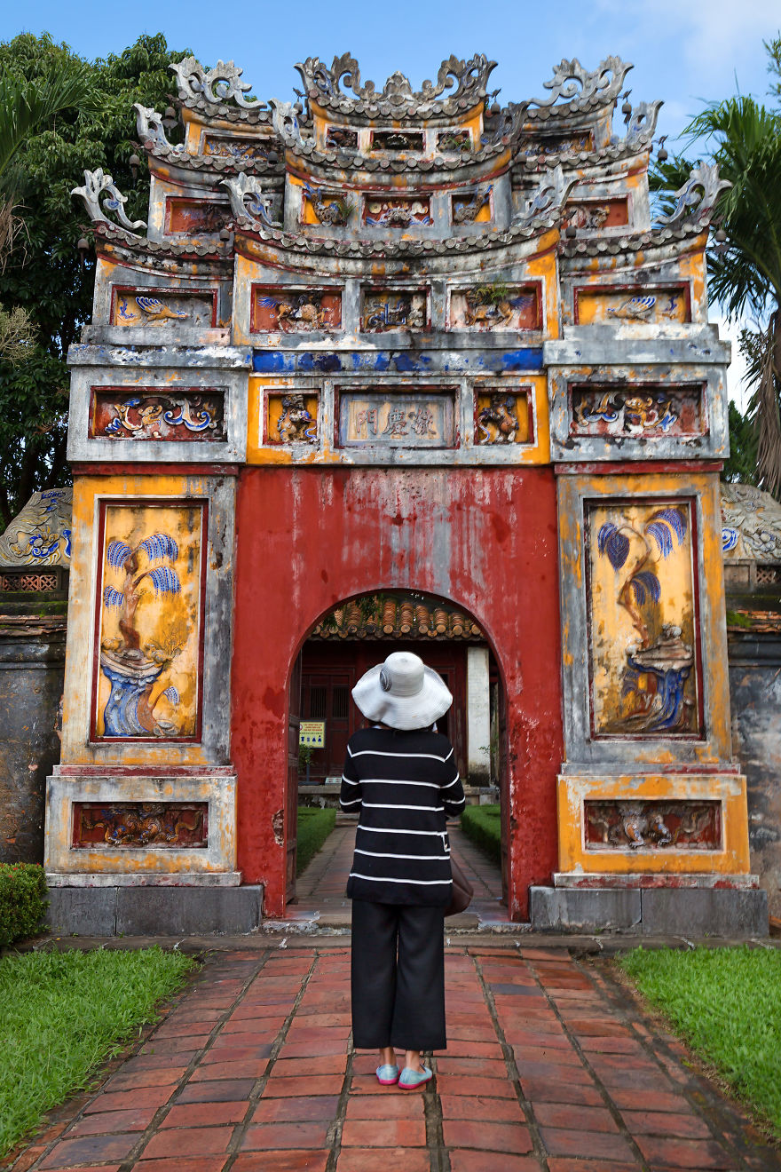 Entrance Of The Impressive And Magnificent Imperial City Of Hue, Vietnam