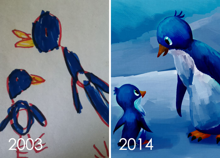 I Found This Drawing Book I Had When I Was 4 So I'm Like "Ok I'm Gonna Draw It Again And See What Happens"