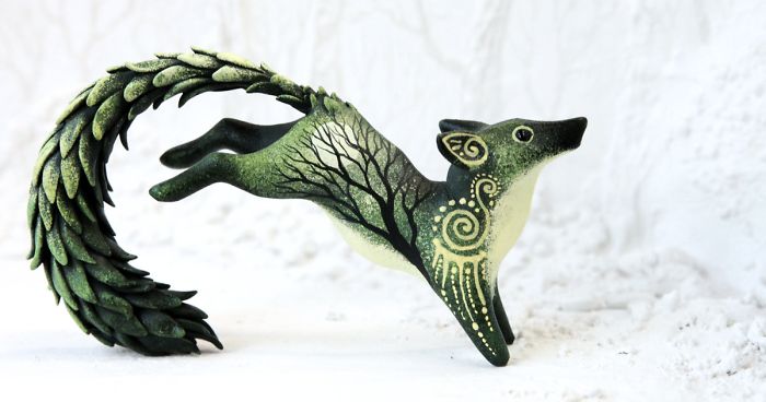 I Make Mini Fantasy Animal Figurines And Some Take Weeks To Finish
