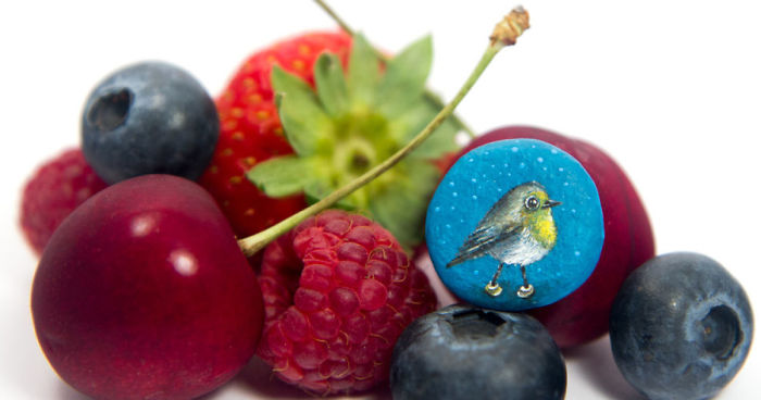 I Create Miniature Paintings Of Tiny Worlds