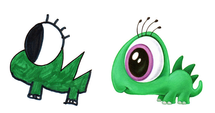 I Spend My Days Drawing Monsters Based On Kid Drawings