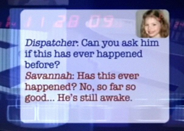 Brave Little Girl Calls 911 To Save Dad's Life, And Her Conversation With The Dispatcher Is Cracking Everyone Up Brave Little Girl Calls 911 To Save Dad's Life, And Her Conversation With The Dispatcher Is Cracking Everyone Up
