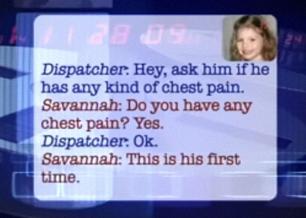 Brave Little Girl Calls 911 To Save Dad's Life, And Her Conversation With The Dispatcher Is Cracking Everyone Up Brave Little Girl Calls 911 To Save Dad's Life, And Her Conversation With The Dispatcher Is Cracking Everyone Up