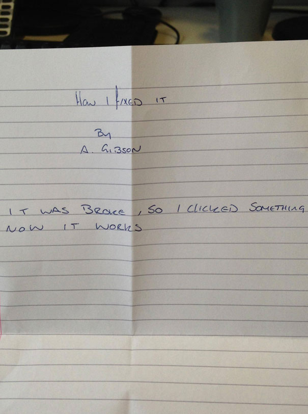 I Work In IT. We Asked Our Colleague To Document His Work For A Handover Before He Left The Company. This Is What We Got