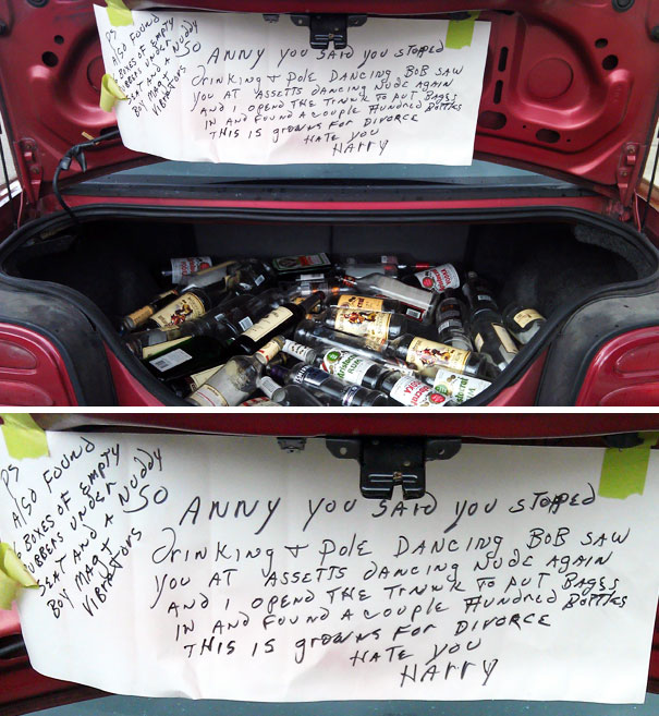 Neighbor Bought A Car At Auction, They Forgot To Clean Out The Trunk