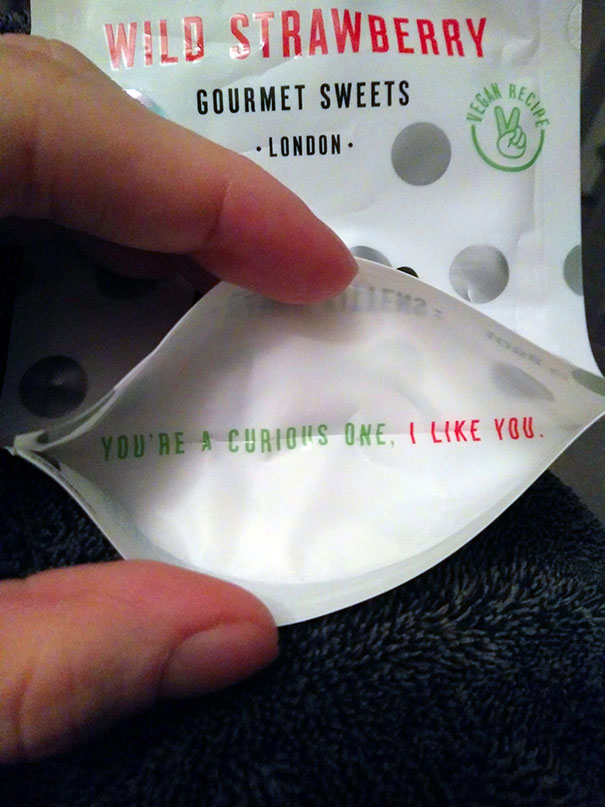 Hidden Underneath A Packet Of Sweets