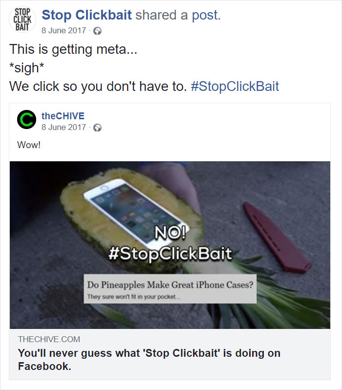 Stop Clickbait