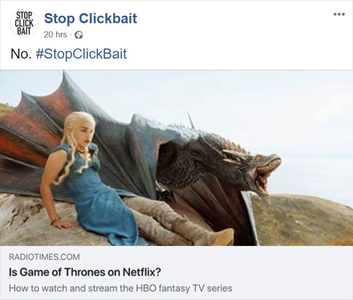 Stop Clickbait