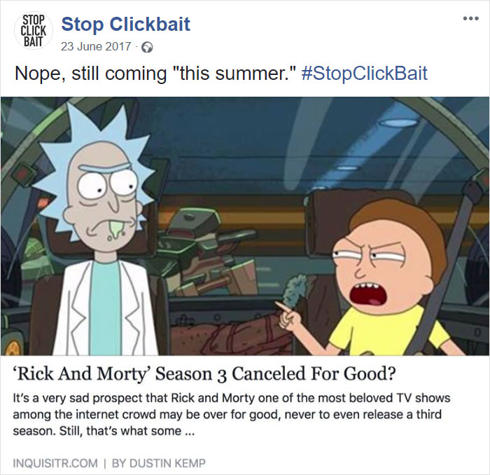 Stop Clickbait
