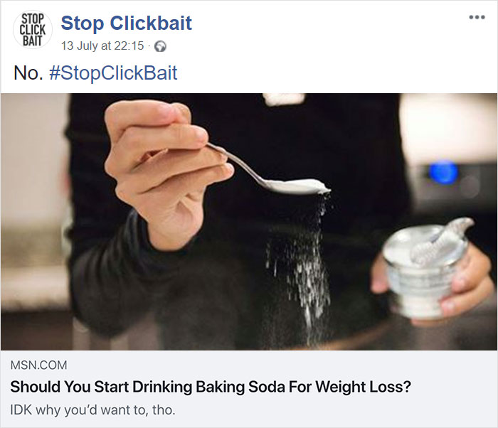 Stop Clickbait
