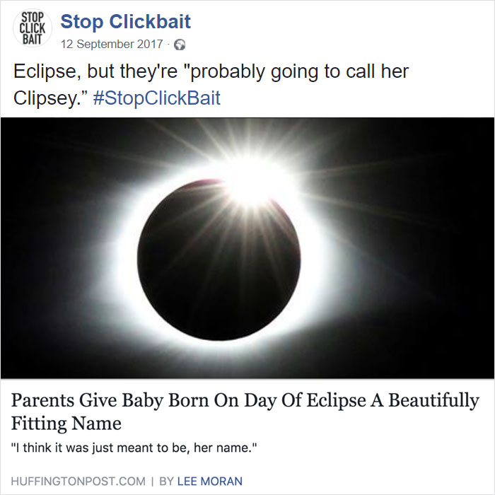 Stop Clickbait