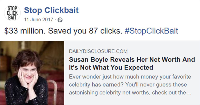 Stop Clickbait
