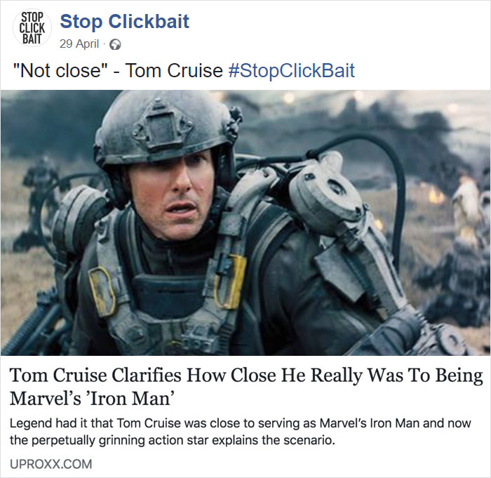 Stop Clickbait