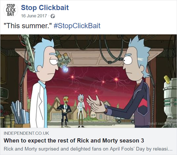 Stop Clickbait
