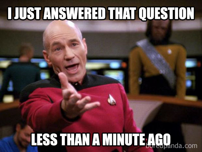 Teacher memes humorously depict the repeated questions educators face, featuring a man in a red uniform gesturing.