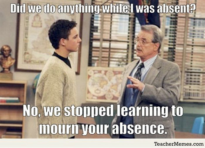 Teacher meme capturing the hardship of educators with a humorous classroom scene.