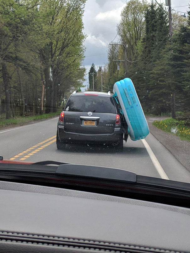 Someone Should Tell Them It Is Deflatable And Then We Can Go Faster Than 15 MPH