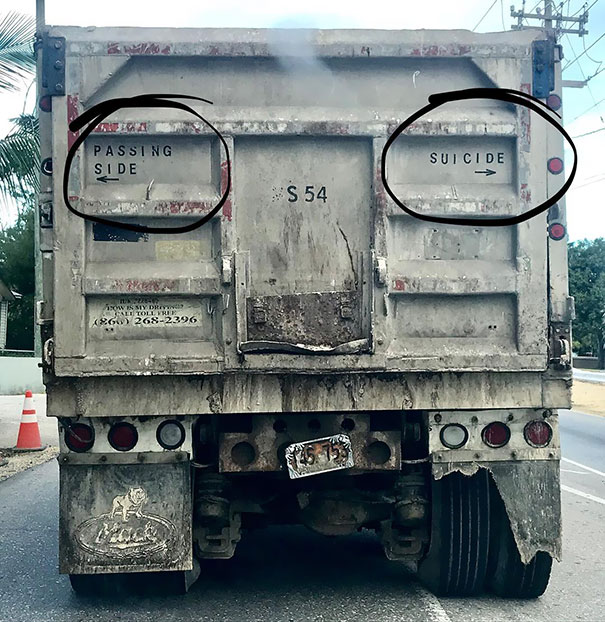 Tough Decisions This Morning. Will It Be The Passing Side Or Suicide?